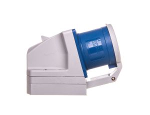 Wtyczka odbiornikowa z klapką 32A 3P 230V niebieska IP44 523-6d