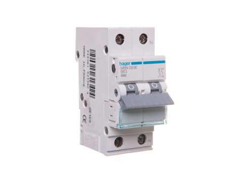 Wyłącznik nadprądowy 1+N B 63A 6kA AC MBN563E