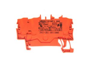 Złączka szynowa 3-przewodowa 2,5mm2 pomarańczowa 2002-1302 TOPJOBS