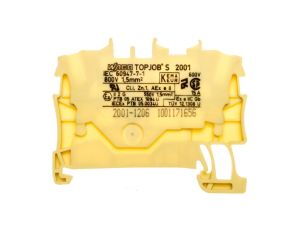 Złączka szynowa 2-przewodowa 1,5mm2 żółta 2001-1206 TOPJOBS