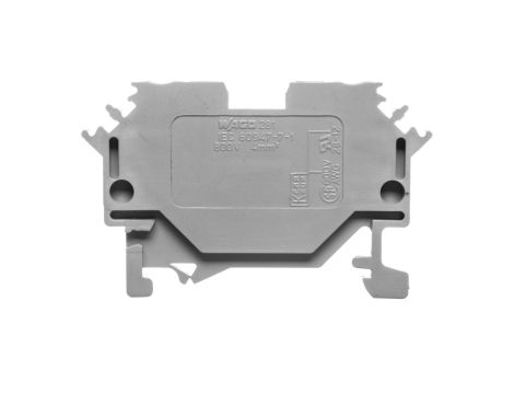 Złączka szynowa 2-przewodowa 4mm2 szara 281-601