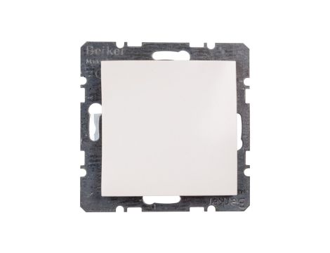 Berker/B.Kwadrat Zaślepka z elementem centralnym biała S.1/B.3/B.7 Glas 6710098989