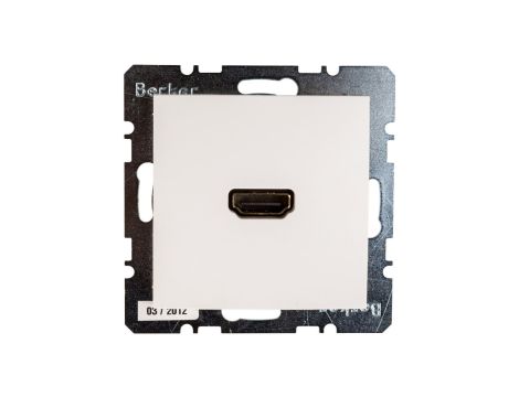 Berker/B.Kwadrat Gniazdo HDMI śnieżnobiale połysk S.1/B.3/B.7 Glas 3315428989