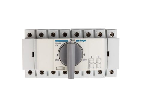Przełącznik w układzie przełącznym I-0-II 4P 63A HIM406