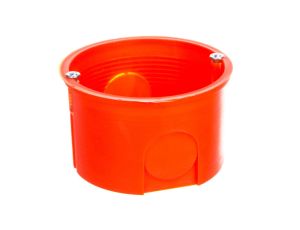 Puszka podtynkowa 60mm z wkrętami czerwona PK-60 PRO 0281-01 /100szt/