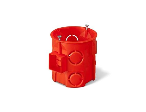 Puszka podtynkowa 60mm głęboka z wkrętami łączona ceglasty PK-60 PRO 0285-01 /60szt/