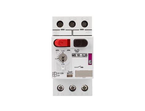 Wyłącznik silnikowy 3P 0,06kW 0,16-0,25A MS18 004600341
