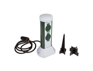 Słupek ogrodowy 2x2P+Z 16A IP44 /przewód OWY 3x1 2mb/ 077768200021