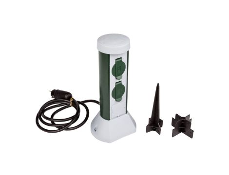 Słupek ogrodowy 2x2P+Z 16A IP44 /przewód OWY 3x1 2mb/ 077768200021