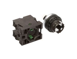 Przełącznik 3 położeniowy pokrętło 22mm czarny 2Z bez samopowrotu M22-WRK3/K20 216520