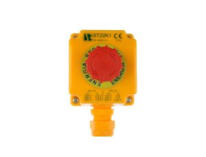 Kaseta z przyciskiem bezpieczeństwa przez obrót 1Z 1R IP65 ST22K108-1