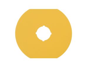 Tabliczka opisowa żółta okrągła fi90 bez nadruku M22-XAK 216464