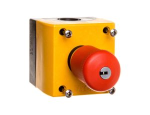 Kaseta z przyciskiem bezpieczeństwa z kluczem 1Z 1R IP66 M22-PVS/KC11/IY 216523