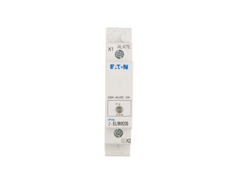 Lampka modułowa 1-fazowa biała 110-240V AC/DC Z-EL/WH230 107494