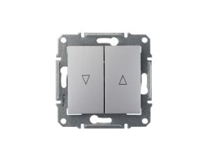 Sedna Łącznik żaluzjowy 2-biegunowy z blokadą mechaniczną 10A aluminium SDN1300360