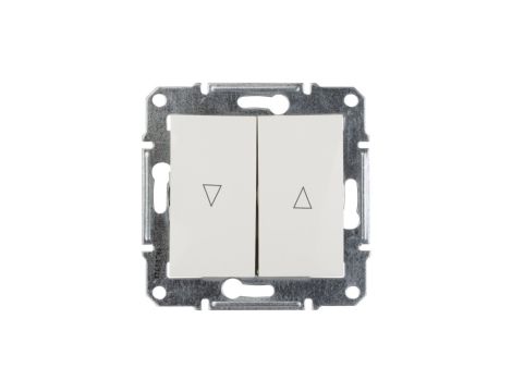 Sedna Przycisk żaluzjowy 2-biegunowy z blokadą elektryczną 10A kremowy SDN1300123