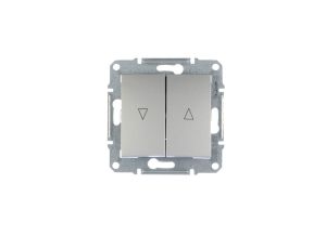 Sedna Przycisk żaluzjowy 2-biegunowy 10A aluminium z blokadą elektryczną SDN1300160