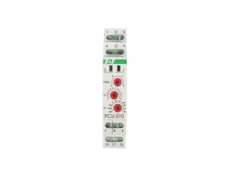 Przekaźnik czasowy 2P 8A 0,1sek-576h 230V AC, 24V AC/DC wielofunkcyjny PCU-510DUO