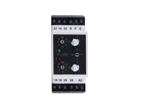Przekaźnik czasowy 2P 5A 0,01sek-100h 220-230V AC/DC wielofunkcyjny RTx-230 220/230 2000809
