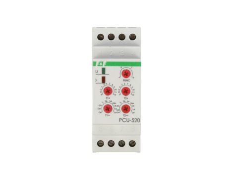 Przekaźnik czasowy 2P 8A 0,1sek-576h 230V AC wielofunkcyjny PCU-520