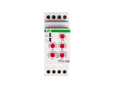 Przekaźnik czasowy 2P 8A 0,1sek-576h 24V AC/DC wielofunkcyjny PCU-520-24V