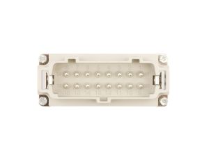 Wkład złącza 16P+PE męski 16A 500V EPIC H-BE 16 SS DR 10194000