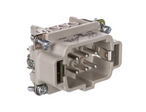 Wkład złącza 6P+PE męski 16A 500V EPIC H-BE 6 SS 10190000