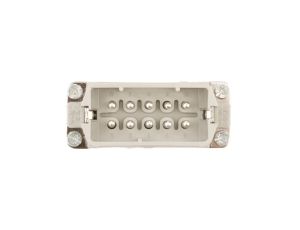 Wkład złącza 10P+PE męski 16A 250V EPIC H-A 10 SS 10440100
