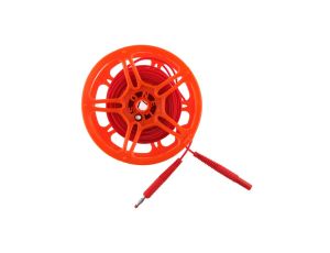 Przewód pomiarowy 25m czerwony na szpuli /wtyki bananowe/ WAPRZ025REBBSZ