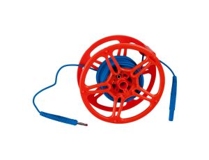 Przewód pomiarowy 15m niebieski na szpuli /wtyki bananowe/ WAPRZ015BUBBSZ