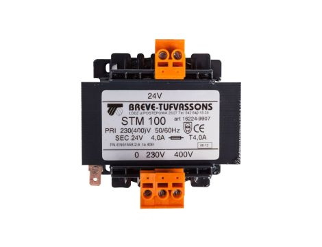 Transformator 1-fazowy bezpieczeństwa STM 100 400(230)/ 24V 4,1A, Ta 40, 16224-9907