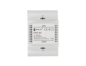 Transformator 1-fazowy modułowy bezpieczeństwa PSS 63 230/ 24V 2,6A, na szynę DIN, IP30, Ta 40, 16024-9979