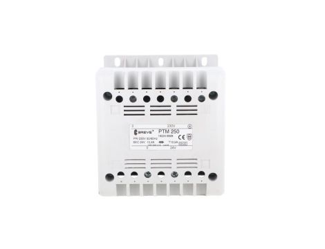 Transformator 1-fazowy bezpieczeństwa PTM 250 230/ 24V 10,4A, na szynę DIN, IP21, Ta 40, 16024-9928