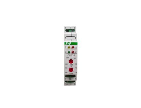 Przekaźnik kontroli napięcia 1-fazowy 3x(50-450V)+N 1P 8A 150-210V/230-260V AC CP-710