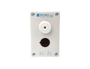 Obudowa kasety 2-otworowa 22mm szara IP65 SP22K200