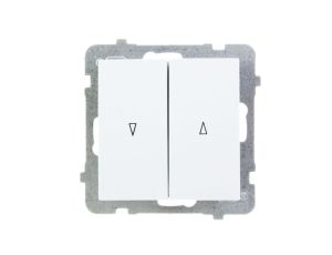 AS Łącznik żaluzjowy biały ŁP-7G/m/00