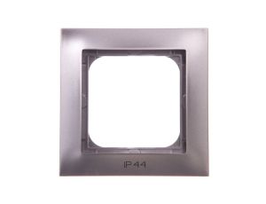 IMPRESJA Ramka pojedyncza do łączników IP44 tytan RH-1Y/23