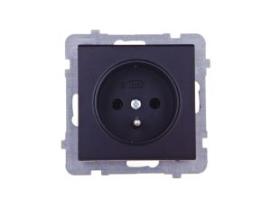 SONATA Gniazdo pojedyncze z/u czarny metalik GP-1RZ/m/33
