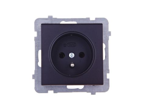 SONATA Gniazdo pojedyncze z/u czarny metalik GP-1RZ/m/33