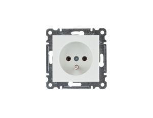 Lumina Gniazdo pojedyncze z/u 16A białe WL1020