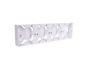 IMPRESJA Puszka natynkowa poczwórna biały PNP-4Y/00