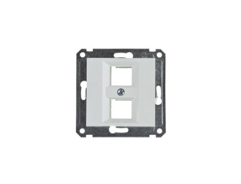 Lumina Płytka podwójna Keystone Jack biała WL2320