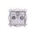 SONATA Gniazdo antenowe RTV-SAT-SAT srebro mat GPA-R2S/m/38