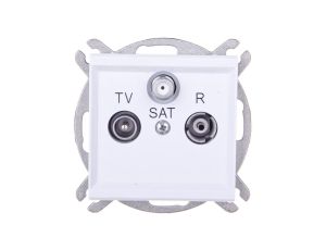 SONATA Gniazdo antenowe RTV-SAT końcowe białe GPA-RS/m/00