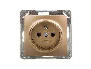 IMPRESJA Gniazdo pojedyncze z/u złoty metalik GP-1YZ/m/28