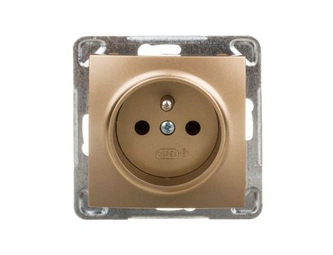 IMPRESJA Gniazdo pojedyncze z/u złoty metalik GP-1YZ/m/28