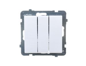 SONATA Łącznik potrójny biały ŁP-13R/m/00