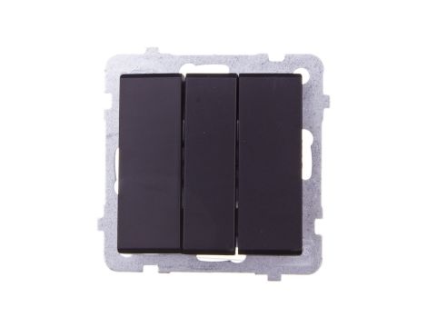 SONATA Łącznik potrójny czarny metalik ŁP-13R/m/33