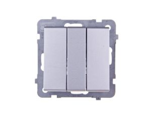 SONATA Łącznik potrójny srebro mat ŁP-13R/m/38