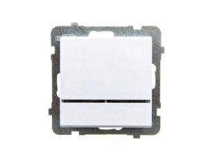 SONATA Łącznik pojedynczy z podświetleniem biały ŁP-1RS/m/00